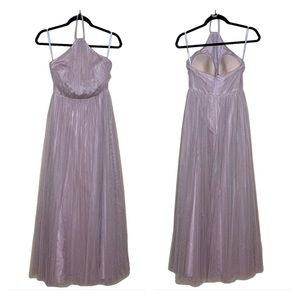 Wtoo Sandstone Halter Tulle A-Line Bridesmaid Princesscore Gown